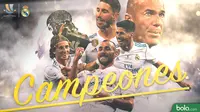 Campeones Supercopa de Espana 2017 Real Madrid (Bola.com/Adreanus Titus)