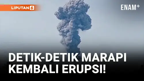  Gunung Marapi Kembali Erupsi, Letusan Kagetkan Warga!