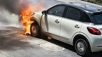 Mobil Listrik Wuling Binguo Tiba-Tiba Terbakar di Parkiran