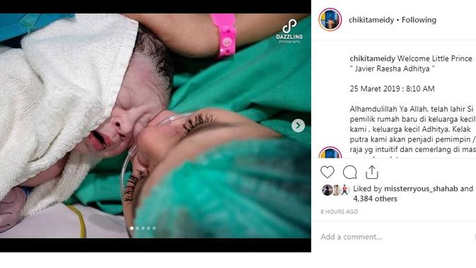 ini nama anak pertama chikita meidy