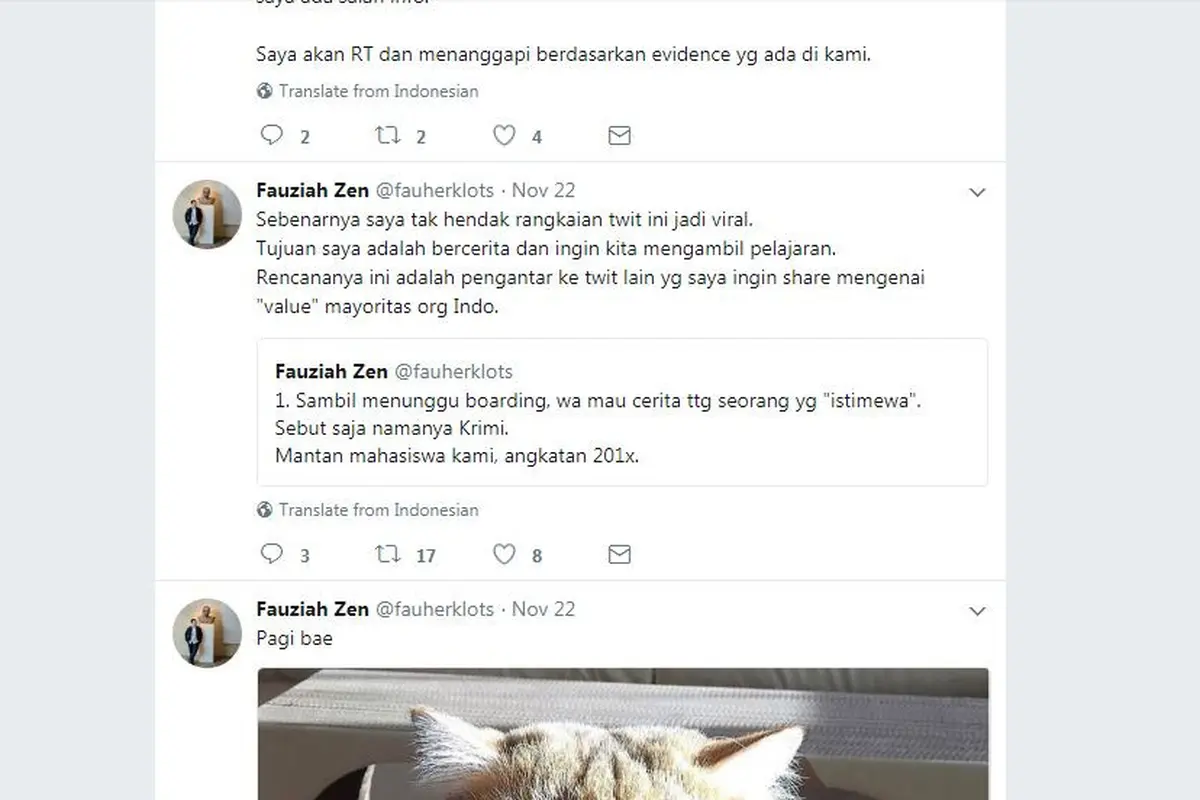 [Bintang] Ini Cerita Krimi, Mahasiswa UI yang Di-DO dan Bikin Heboh Twitter