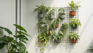 7 Inspirasi Dinding Tanaman dari Wire Grid, Solusi Taman Vertikal Modern untuk Rumah Minimalis