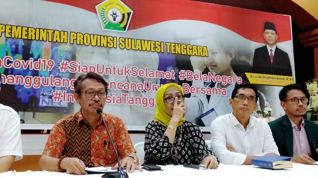 Kepala Satuan Gugus Tugas penanganan Corona Covid-19 Sulawesi Tenggara, La Ode Rabiul Awal.  (Liputan6.com/Ahmad Akbar Fua)