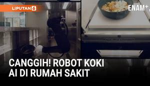 Robot koki di Rumah Sakit Tübingen ini bisa menyiapkan hingga 8 hidangan sekaligus. Dua lengannya dikendalikan dengan perangkat lunak canggih berbasis AI.