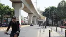 Suasana Jalan RS Fatmawati Raya, Jakarta, Selasa (10/9/2019). Penerapan perluasan aturan ganjil genap di sejumlah ruas jalan Ibu Kota berimbas pada lenggangnya arus lalu lintas di kawasan tersebut. (Liputan6.com/Immanuel Antonius)