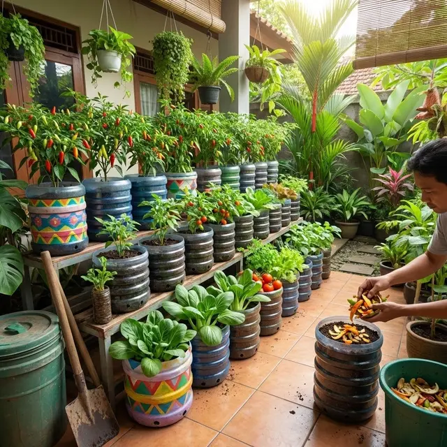 Ide Kebun Cabai Rawit dan Sayur Zero Waste Solusi Mandiri Pangan