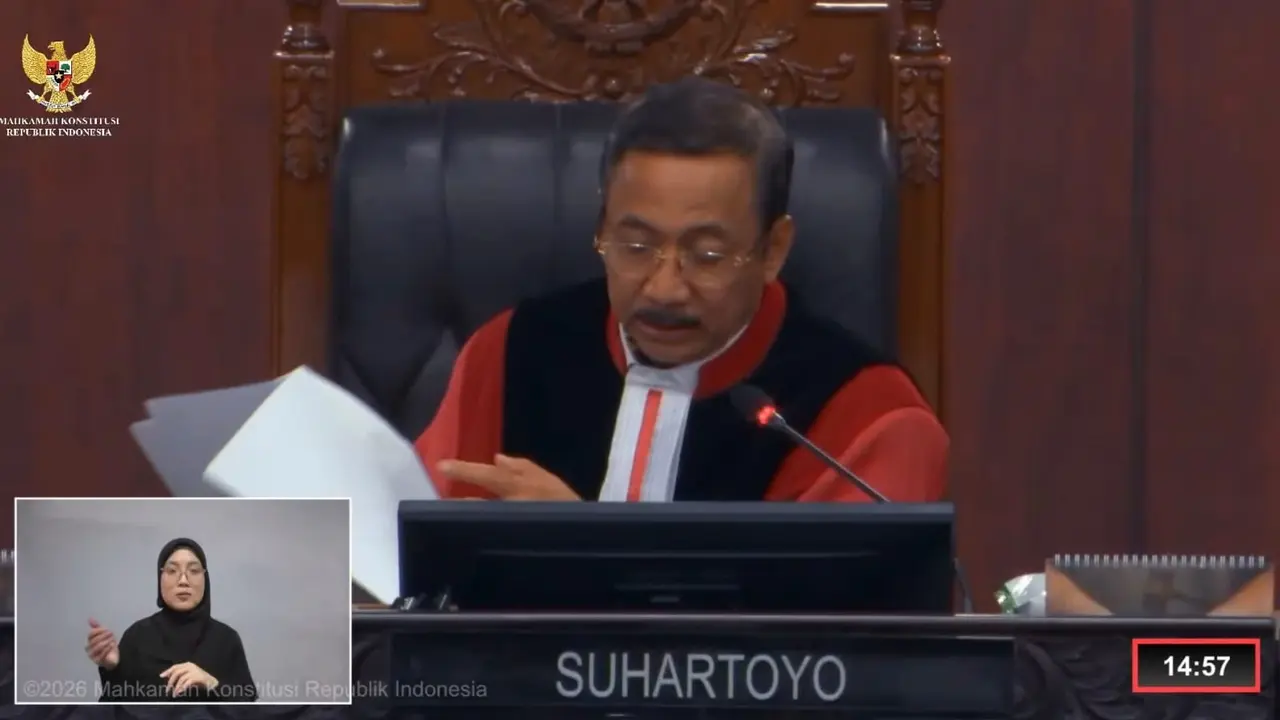 Ketua Mahkamah Konstitusi (MK) Suhartoyo