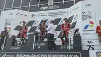 Suasana podium MotoGP Mandalika 2024 (Liputan6.com/Thomas)