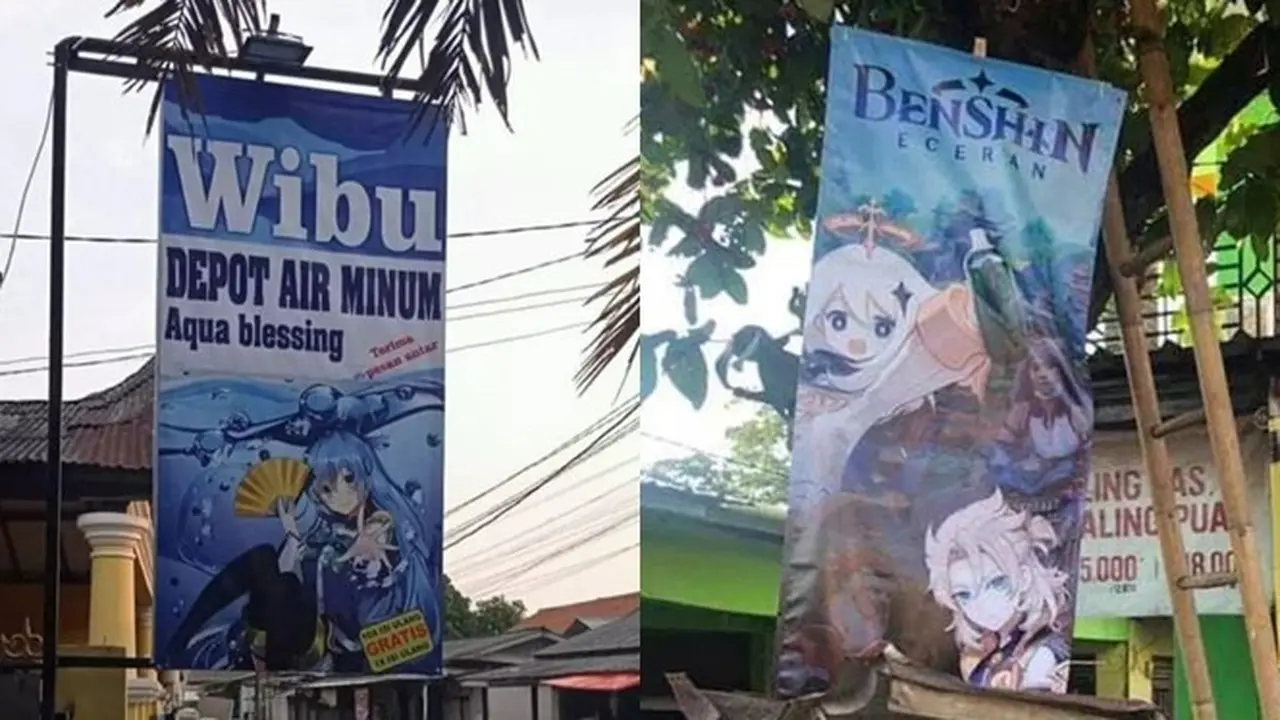 6 Spanduk Jualan Pakai Gambar Anime Ini Kelewat Unik, Terdeteksi Wibu