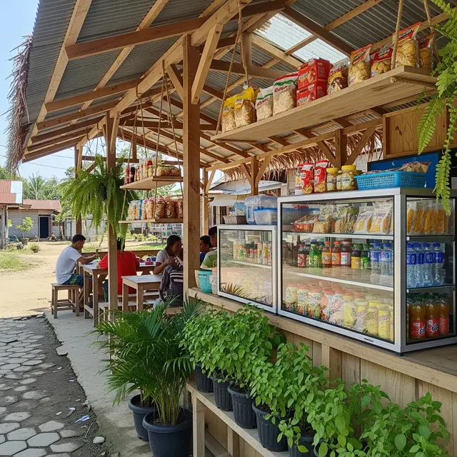 Desain Teras Rumah Minimalis Cocok untuk Warung Makan Kecil