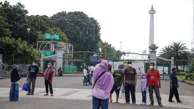 Libur Lebaran di Kawasan Monas