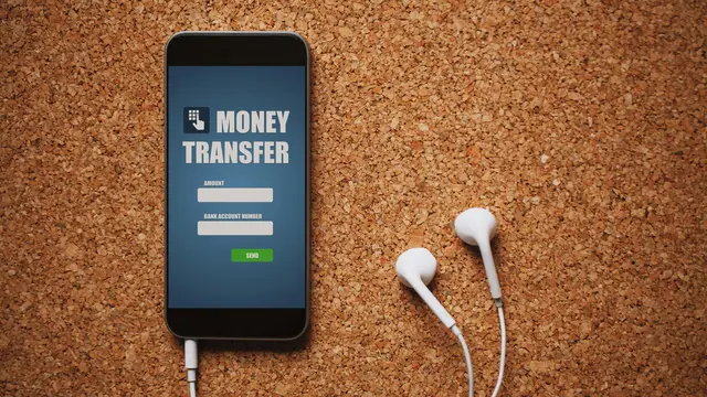 Transfer uang.