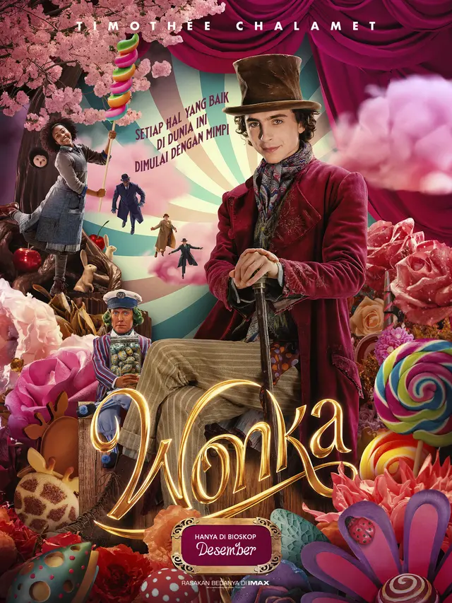 Sinopsis Film Wonka yang Dibintangi Timothée Chalamet dan Komedian Rowan Atkinson