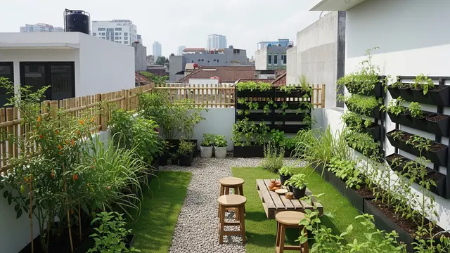 Inspirasi Kebun di Rooftop 3x3 Meter
