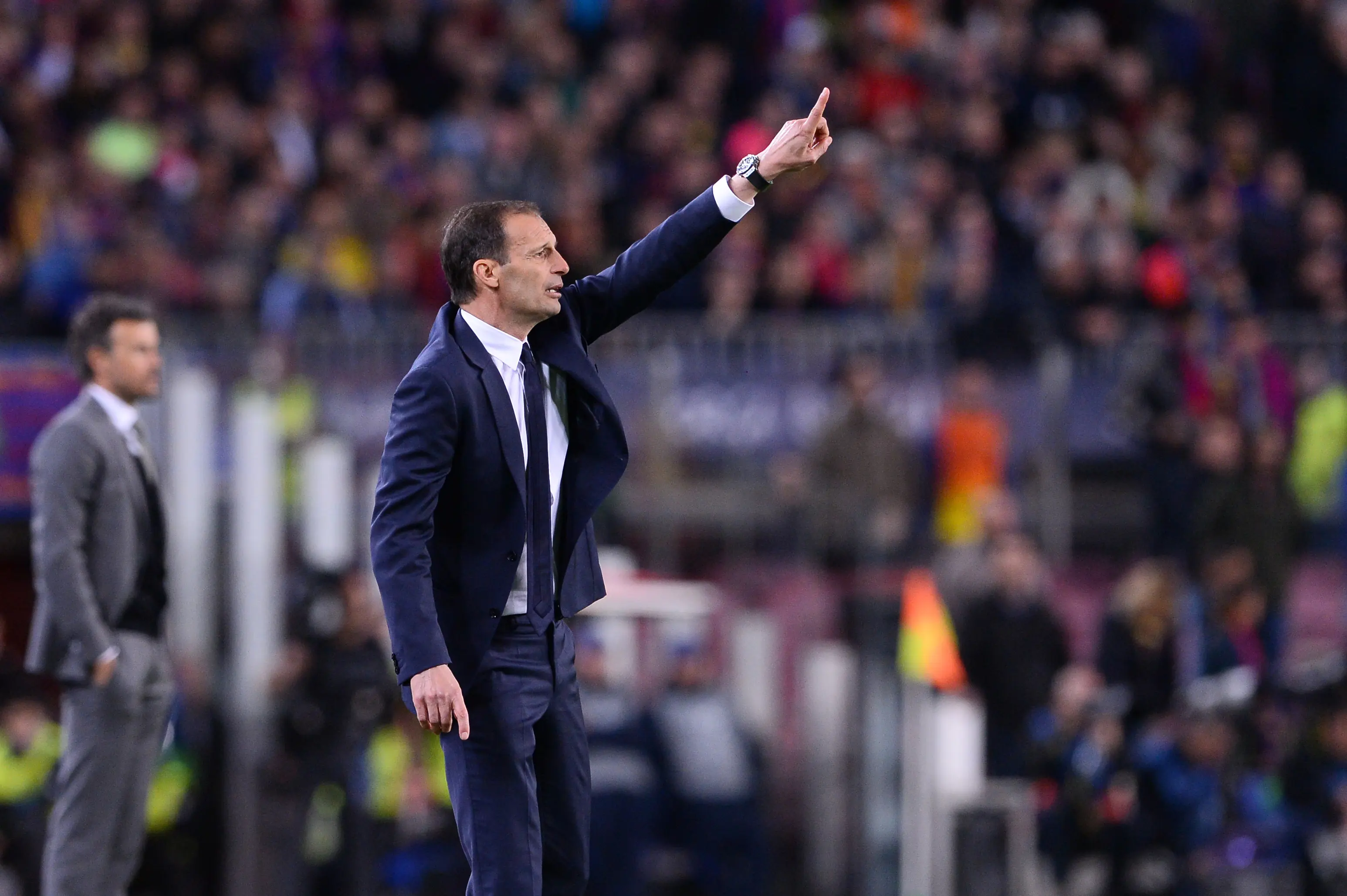 Pelatih Juventus Massimiliano Allegri. (CARLO HERMANN / AFP)