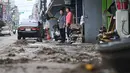 Wilayah Seosan di bagian barat provinsi Chungcheong Selatan menjadi lokasi terparah, dengan intensitas curah hujan mencapai 114,9 milimeter per jam. (Jung Yeon-je/AFP)