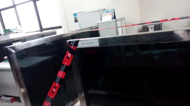 Ruangan yang disegel KPK di Pengadilan Negeri Tangerang