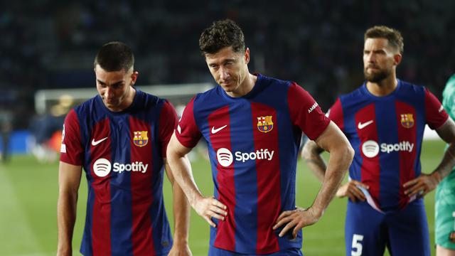 Wajah Sedih Pemain Barcelona