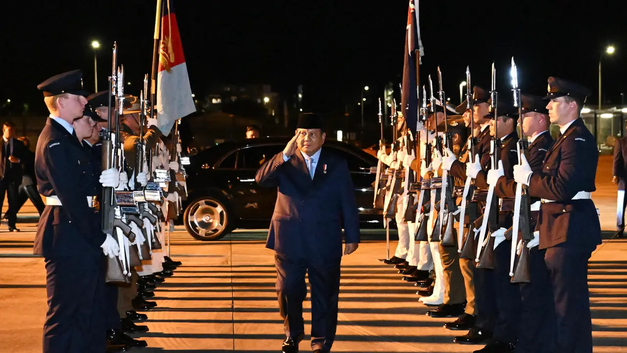 prabowo kembali ke Indonesia dari kunjungan kenegaraan ke Australia