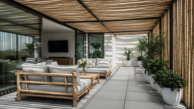 Desain Teras Ala Bali yang Bikin Rumah Terasa Adem dan Menenangkan (Image by Gemini AI)