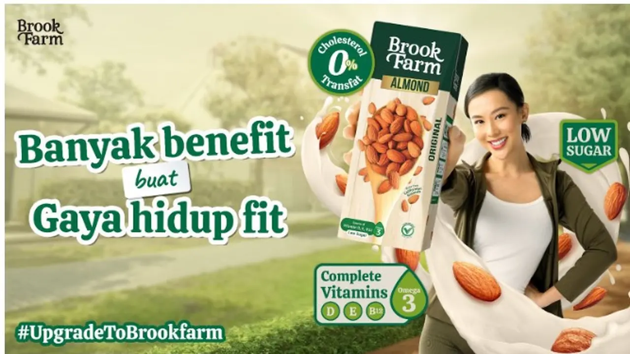 BrookFarm Luncurkan 4 Varian Susu Almond, Jawab Kebutuhan Nutrisi dan Mood Gen Z