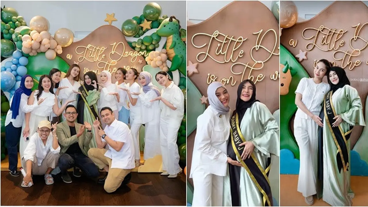 6 Potret Artis Beri Kejutan Baby Shower Shandy Purnamasari, Berlangsung Seru