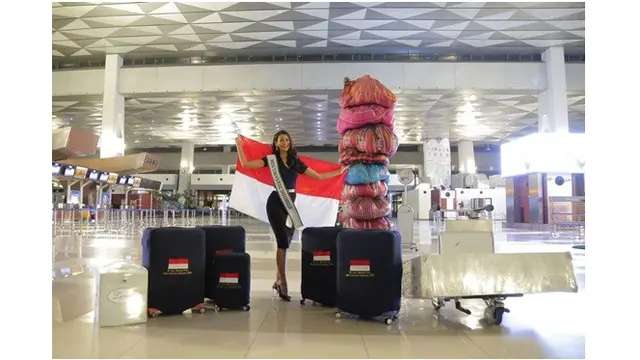 7 Potret Ayu Maulida saat Bertolak ke Florida, Ikuti Ajang Miss Universe 2020