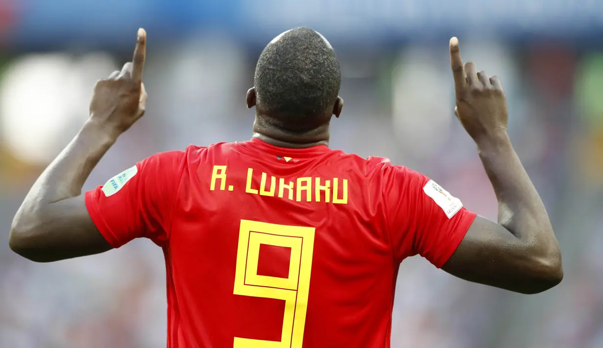 3. Romelu Lukaku (Belgia) - 2 Gol. (AP/Matthias Schrader)