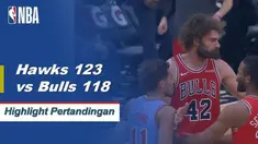 Trae Young dikeluarkan di babak kedua tetapi Atlanta bertahan untuk mengalahkan Chicago 123 - 118