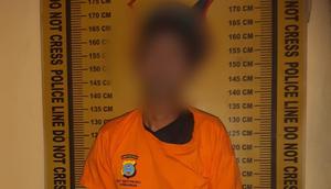 Predator anak di Simalungun Sumut menjanjikan uang jajan Rp2.000 melakukan aksi bejatnya. (Liputan6.com/ Reza Efendi)