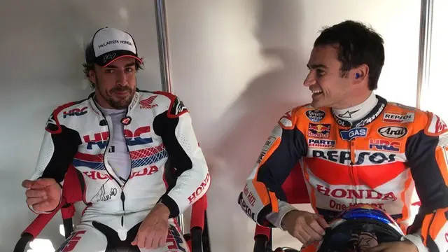 Dani Pedrosa dan Fernando Alonso 