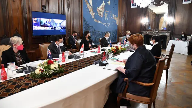 Retno L.P. Marsudi, telah menginisiasi pertemuan Foreign Ministers' Meeting of The Bali Process Steering Group (SGMM) yang diselenggarakan di Paris, Prancis, pada tanggal 21 Februari 2022. (Dok Kemlu RI)