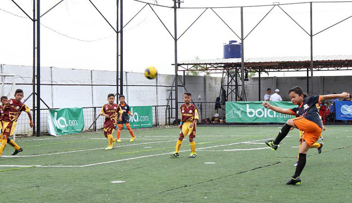 Suasana salah satu pertandingan U-11 Liga Bola Indonesia di Sabnani Park, Tangerang Selatan, Minggu (16/10/2016). (Liga Bola Indonesia)