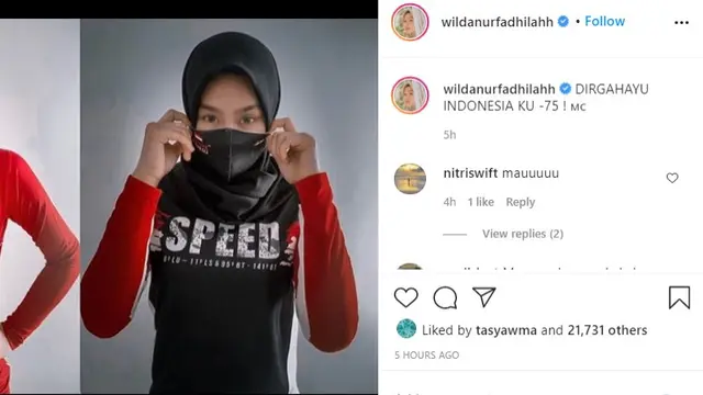 Wilda Siti Nurfadhilah - HUT ke-75 RI