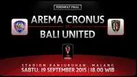 Arema Cronus vs Bali United (Liputan6.com/Ari Wicaksono)