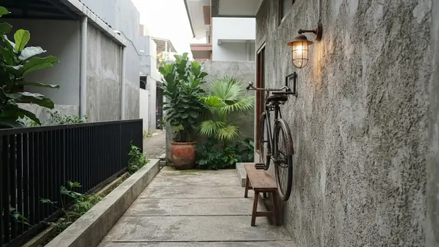Model Selasar Samping Rumah yang Sempit