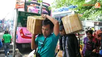 Pemudik di Terminal Pulogadung Mulai Menurun