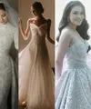 Lihat di sini beberapa potret gaun pengantin para public figure, siluet timeless buat mereka menjelma jadi princess.