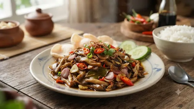 Resep Tumis Jamur Tiram Pedas Manis