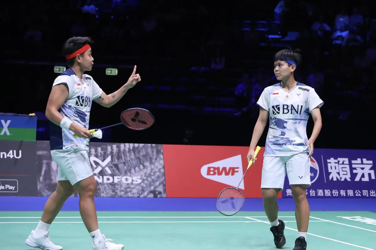 Apriyani Rahayu/Siti Fadia Silva Ramadhanti - Kejuaraan Dunia Bulu Tangkis 2023 - Bulu Tangkis