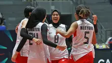 Timnas Voli Putri Indonesia finis posisi ketiga pool B dalam AVC Women's Volleyball Cup 2026. (Dok. AVC)