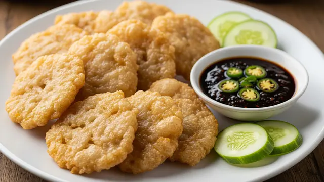 Pempek Kulit Tanpa Ikan dengan Tepung Beras dan Terigu