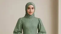 Tips Memadukan Aksesori Islami dengan Gamis Warna Sage agar Tampak Serasi