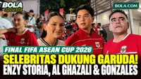 Enzy Storia, Al Ghazali dan Alyssa Daguise hingga Cristian Gonzales Dukung Langsung Timnas Indonesia di Final FIFA ASEAN Cup 2026