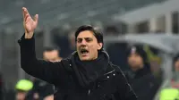 Vincenzo Montella puas dengan penampilan AC Milan meskipun tersingkir dari Coppa Italia. (AFP - Giuseppe Cacace)