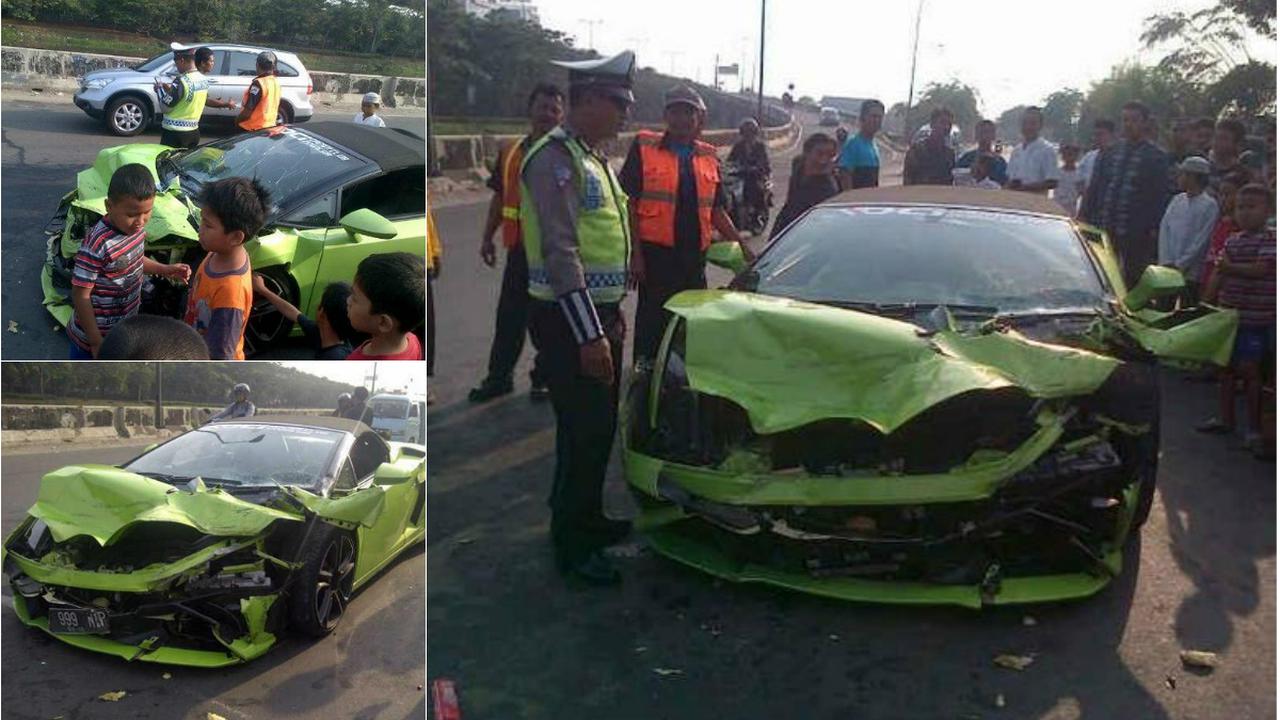 Lamborghini Remuk Tabrak Mobil Boks, Hotman Paris Selamat