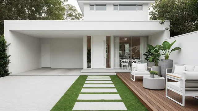 Desain Teras Kombinasi Carport dan Ruang Santai yang Aman dan Nyaman