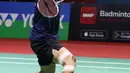 Anthony Sinisuka Ginting mengamankan tiket babak 16 besar Indonesia Open 2023. (Liputan6.com/Helmi Fithriansyah)