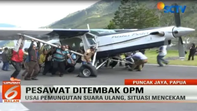 Pesawat jenis Pilatus Porter-PK BVC milik maskapai Susi Air nyaris jatuh saat hendak mendarat di Bandara Mulia, Puncak Jaya, Papua.