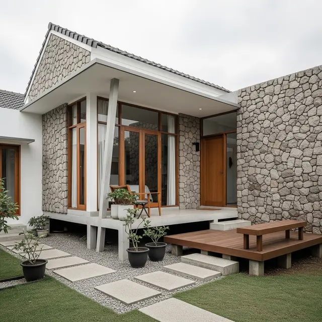 Rumah Panggang Pe Modern (AI Generated)